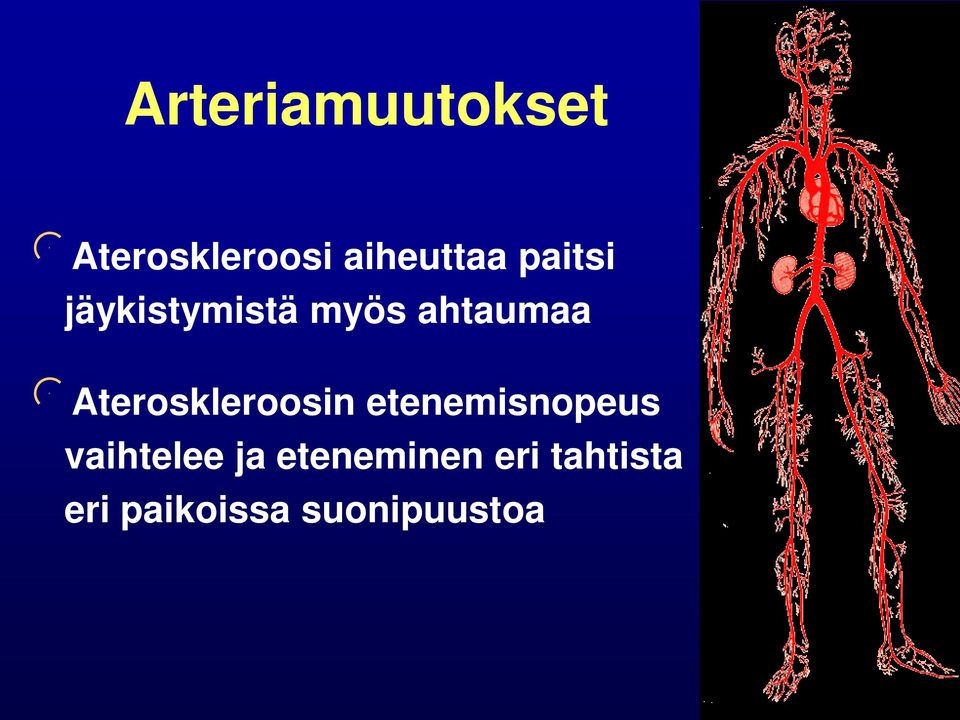Ateroskleroosin etenemisnopeus vaihtelee
