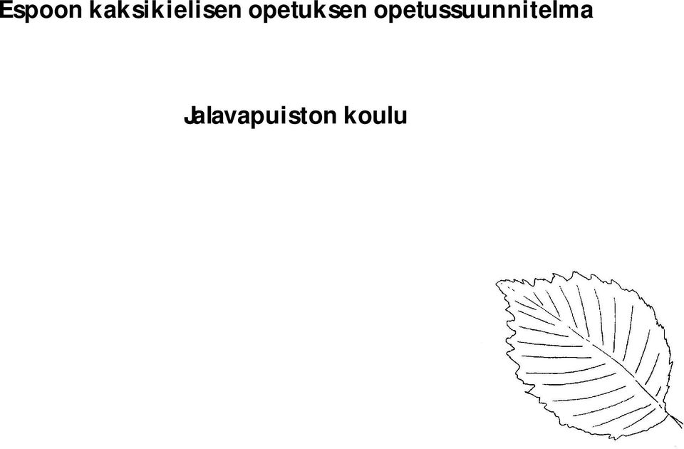 opetuksen