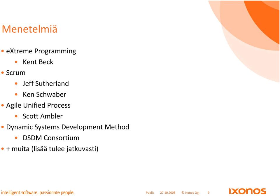 Ambler Dynamic Systems Development Method DSDM