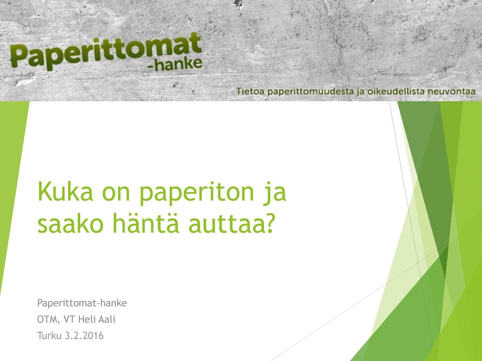 Paperittomat-hanke