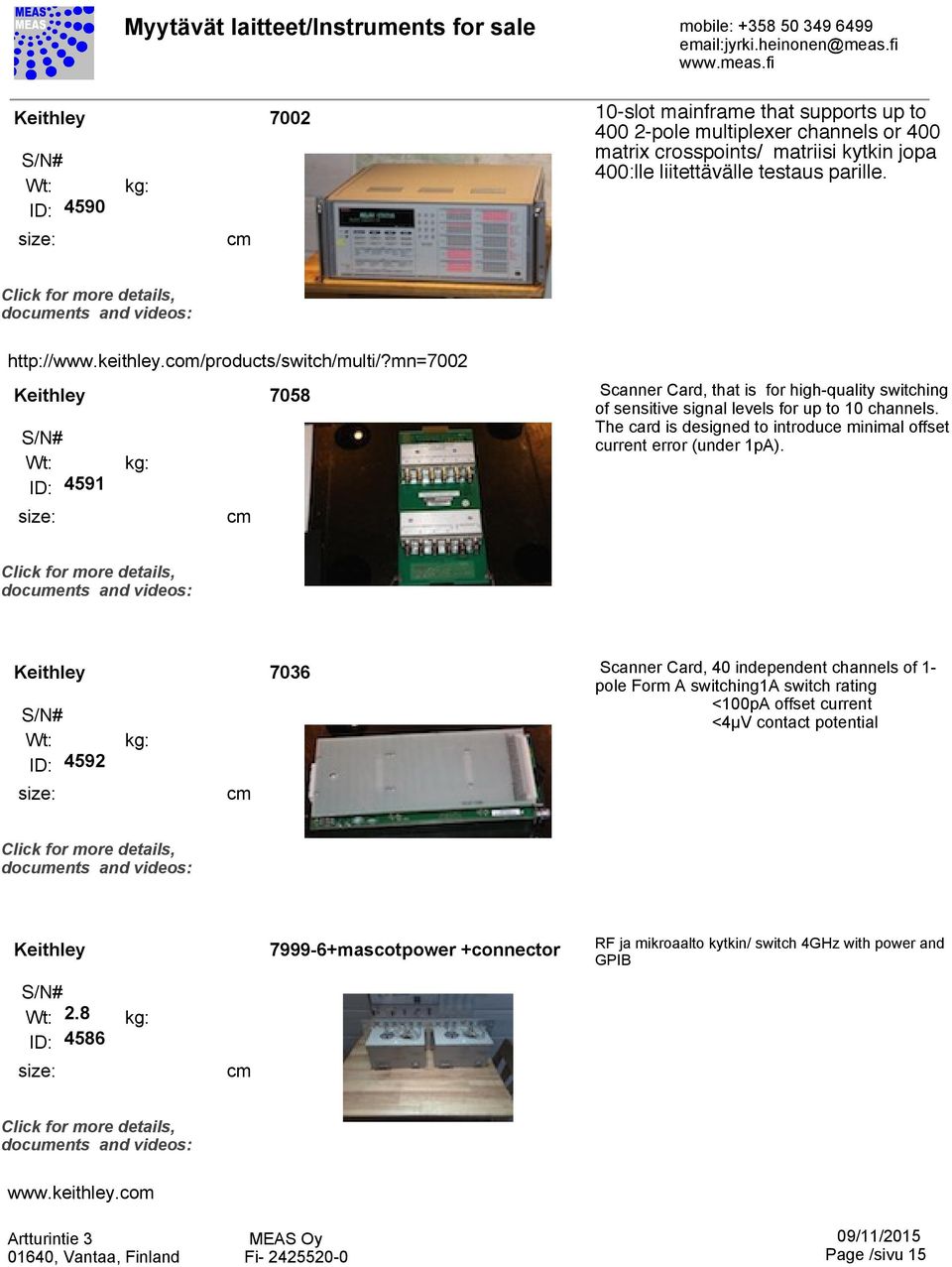 The card is designed to introduce minimal offset current error (under 1pA).