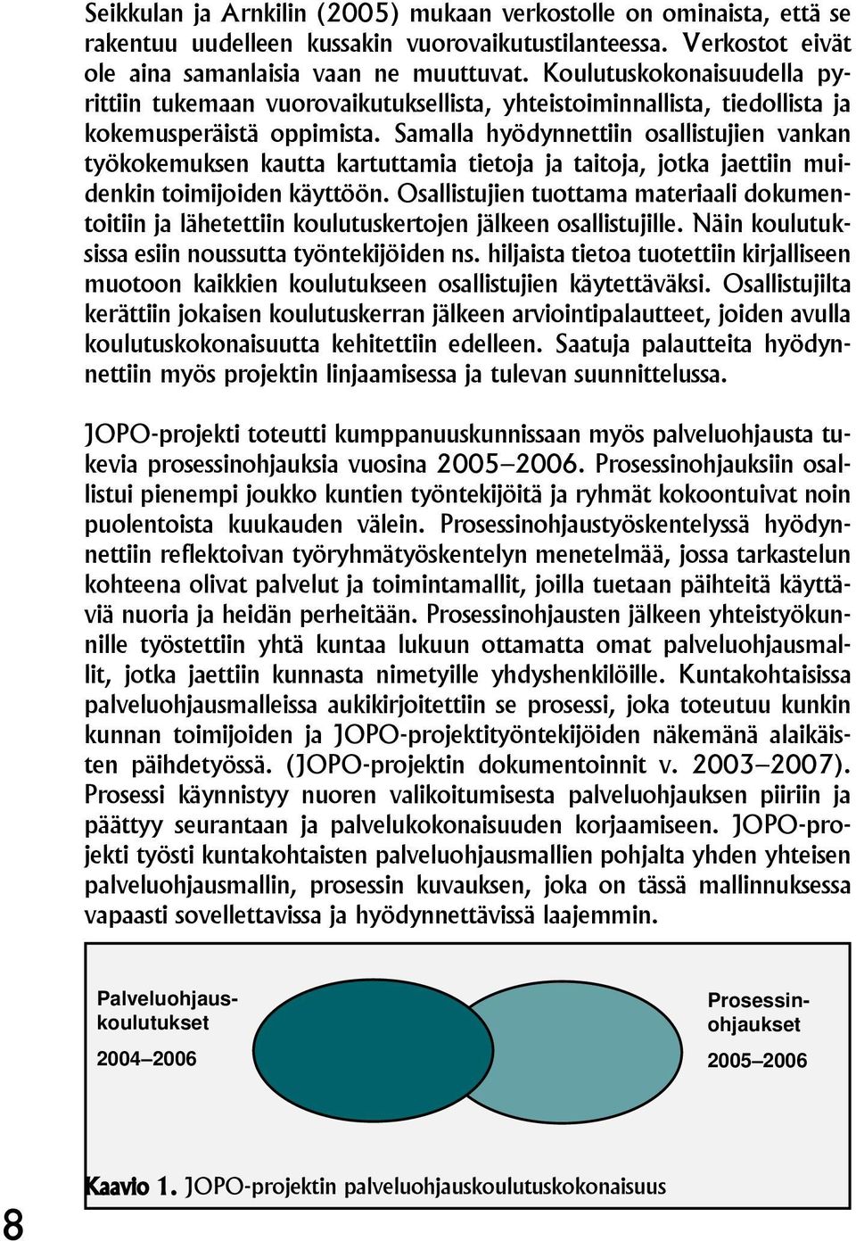 Samalla hyödynnettiin osallistujien vankan työkokemuksen kautta kartuttamia tietoja ja taitoja, jotka jaettiin muidenkin toimijoiden käyttöön.