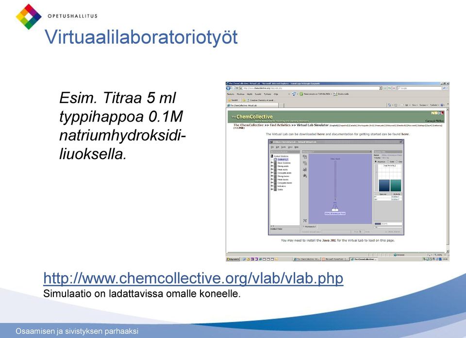 1M natriumhydroksidiliuoksella. http://www.