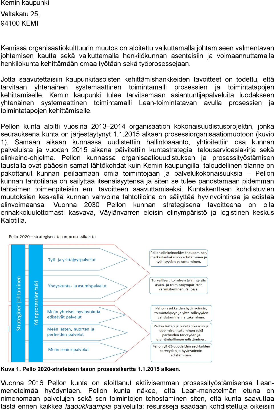 Jotta saavutettaisiin kaupunkitasoisten kehittämishankkeiden tavoitteet on todettu, että tarvitaan yhtenäinen systemaattinen toimintamalli prosessien ja toimintatapojen kehittämiselle.