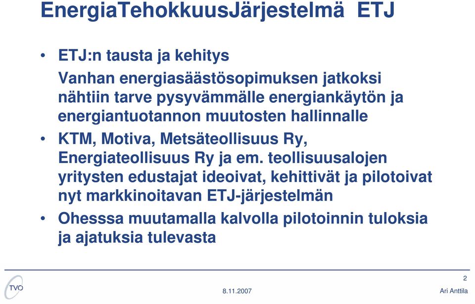 Ry, Energiateollisuus Ry ja em.