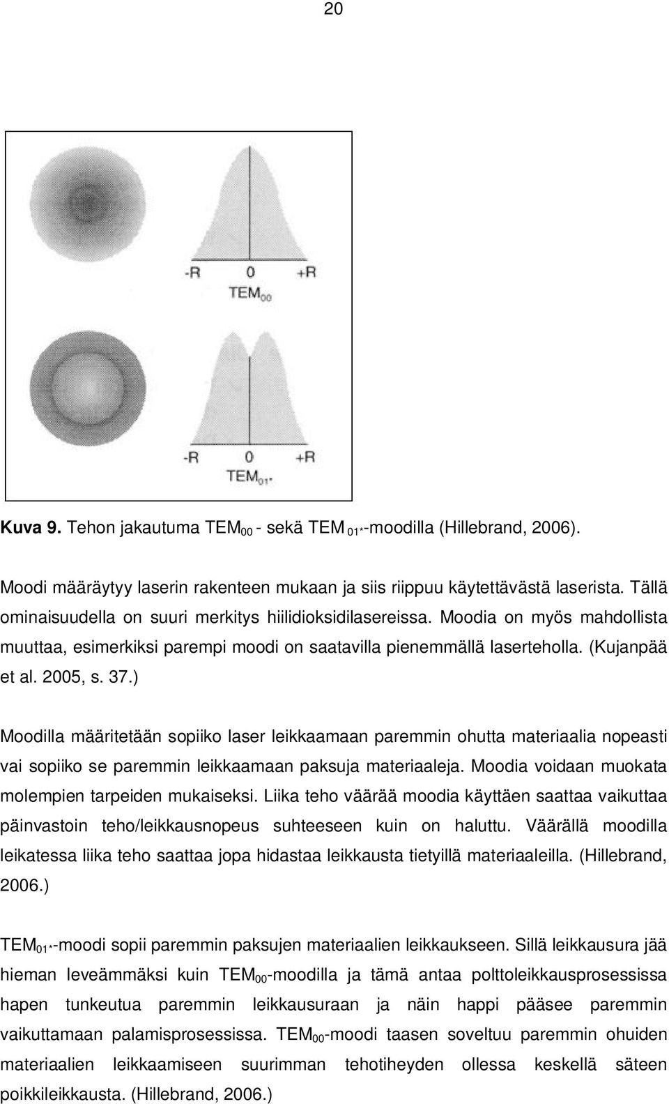 ) Moodilla määritetään sopiiko laser leikkaamaan paremmin ohutta materiaalia nopeasti vai sopiiko se paremmin leikkaamaan paksuja materiaaleja. Moodia voidaan muokata molempien tarpeiden mukaiseksi.