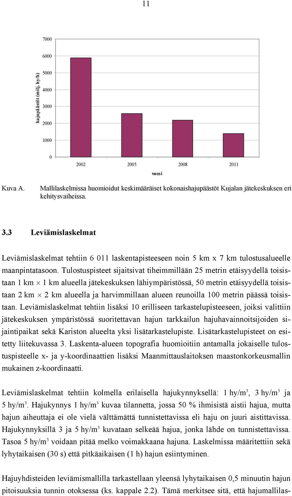 reunoilla metrin päässä toisistaan.