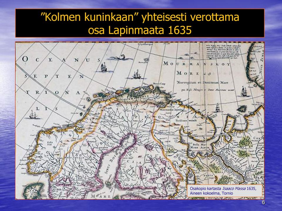 Osakopio kartasta Isaaco