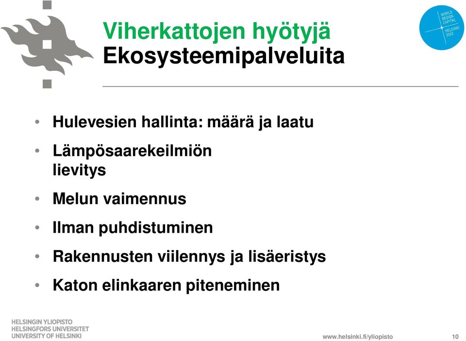 vaimennus Ilman puhdistuminen Rakennusten viilennys ja