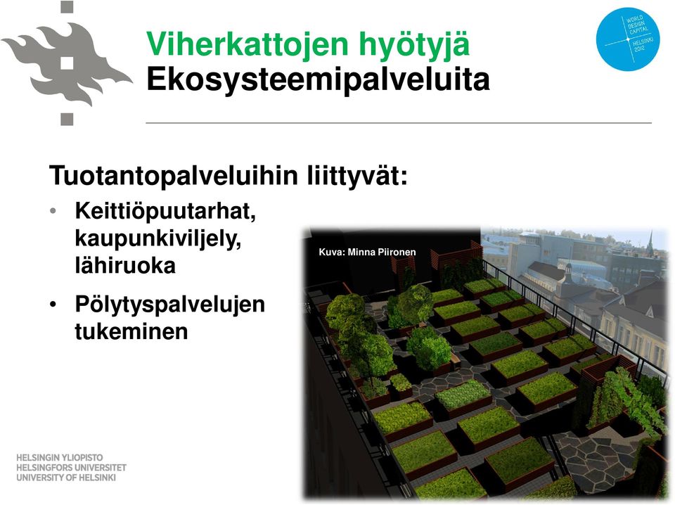 kaupunkiviljely, lähiruoka Pölytyspalvelujen