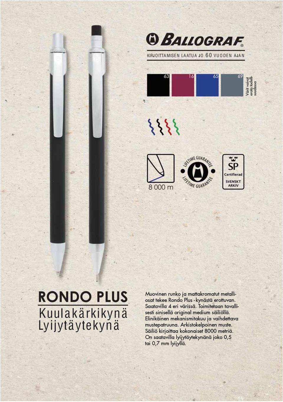 Toimitetaan tavallisesti sinisellä original medium säiliöllä.