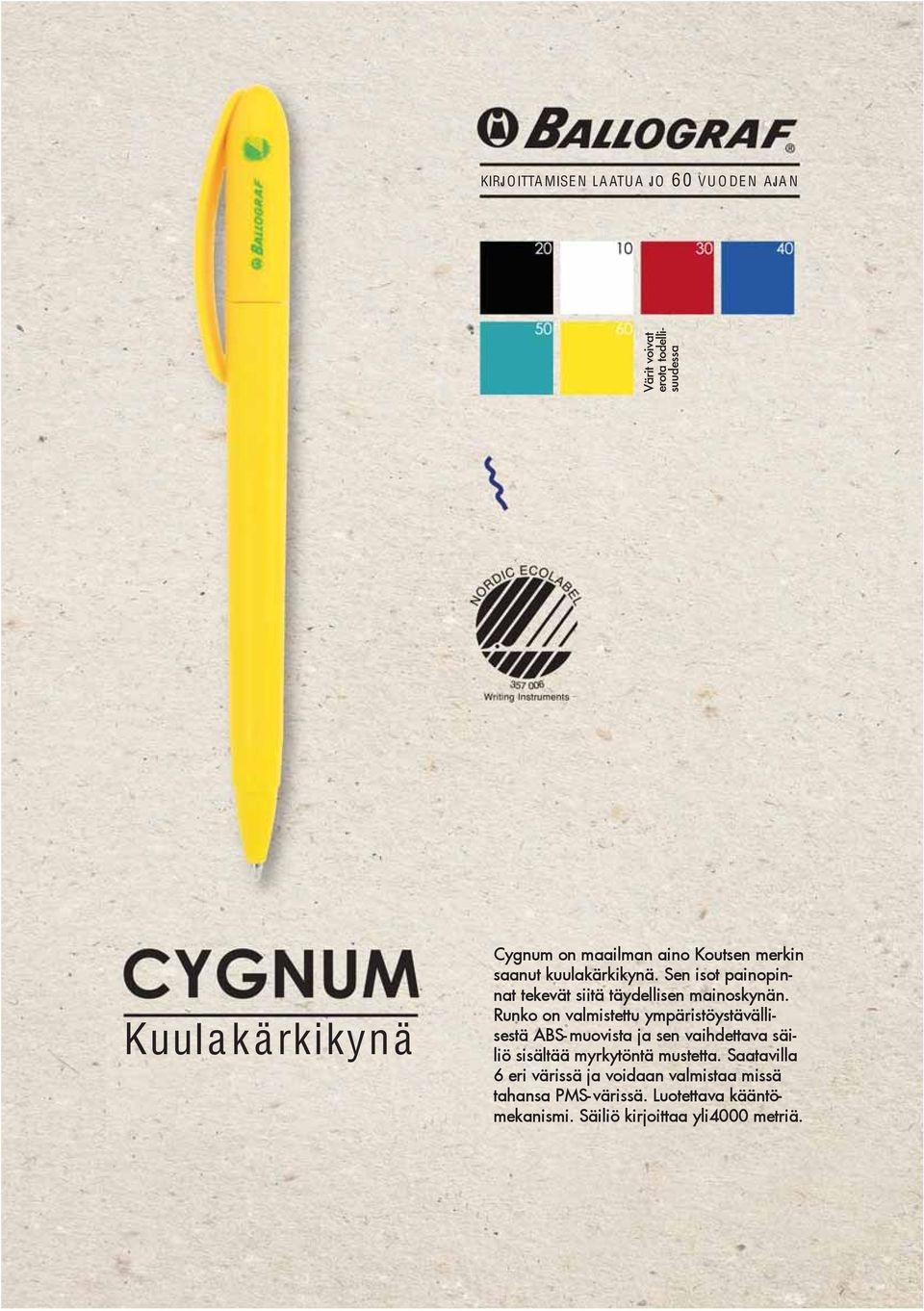 Runko on valmistettu ympäristöystävällisestä ABS-muovista ja sen vaihdettava säiliö sisältää