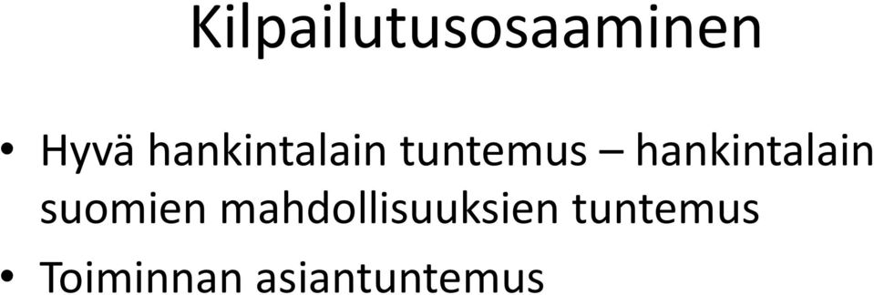 hankintalain suomien