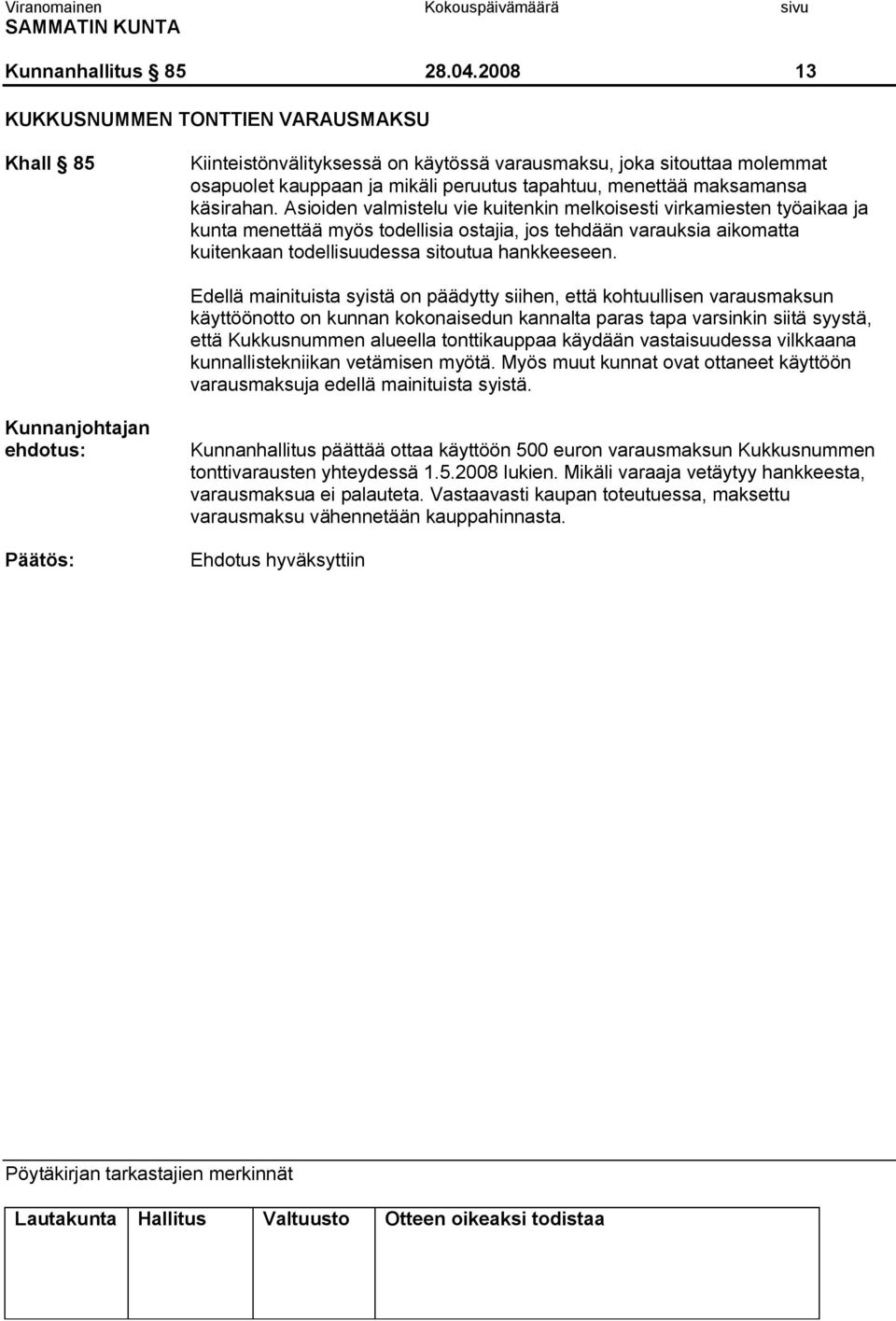 käsirahan.