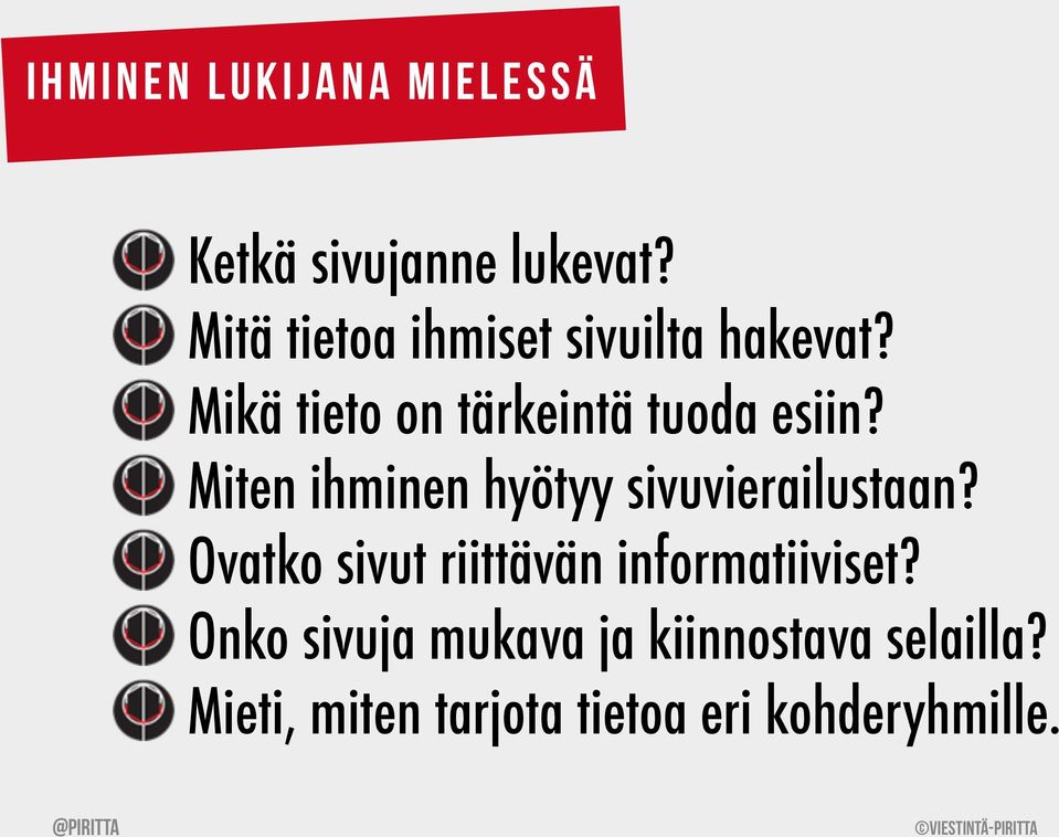 Miten ihminen hyötyy sivuvierailustaan?