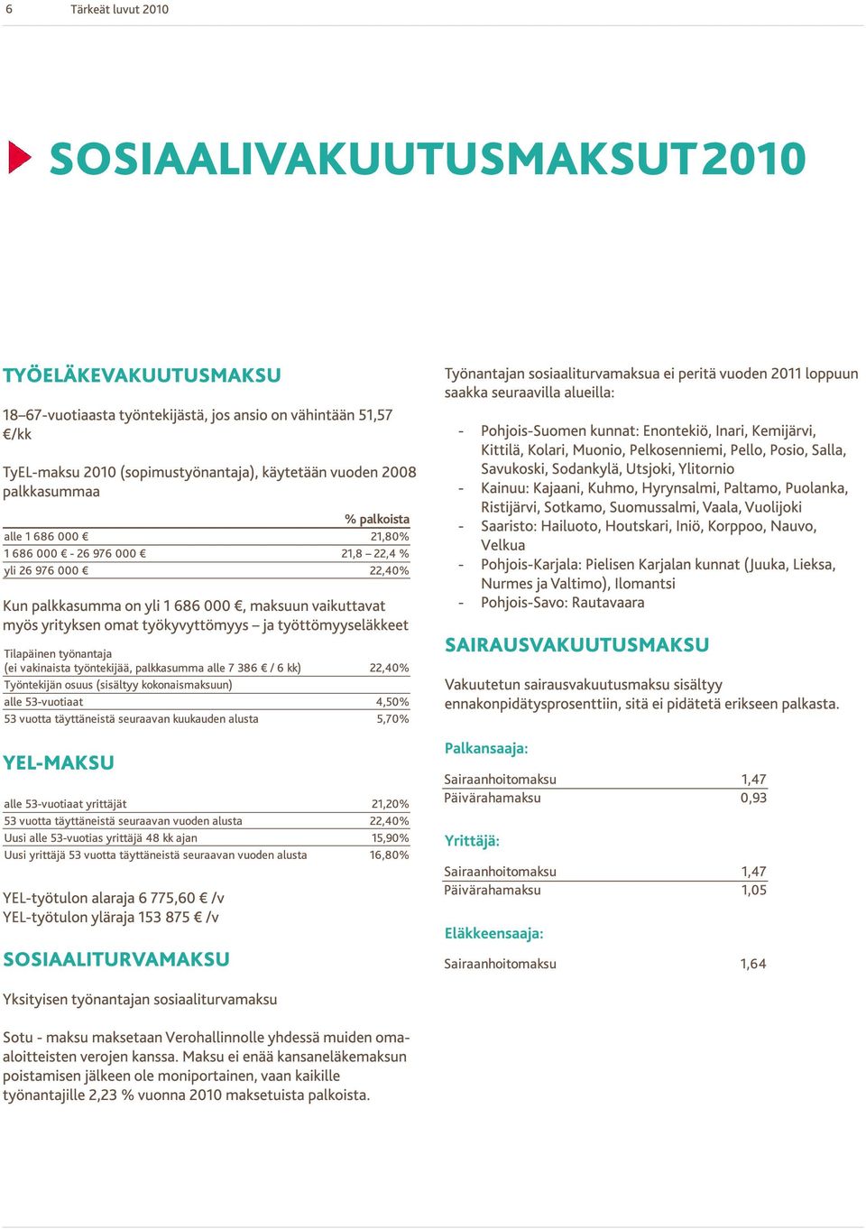 Pohjois-Suomen kunnat: Enontekiö, Inari, Kemijärvi, Kittilä, Kolari, Muonio, Pelkosenniemi, Pello, Posio, Salla, Savukoski, Sodankylä, Utsjoki, Ylitornio - Kainuu: Kajaani, Kuhmo, Hyrynsalmi,