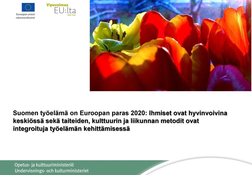 taiteiden, kulttuurin ja liikunnan