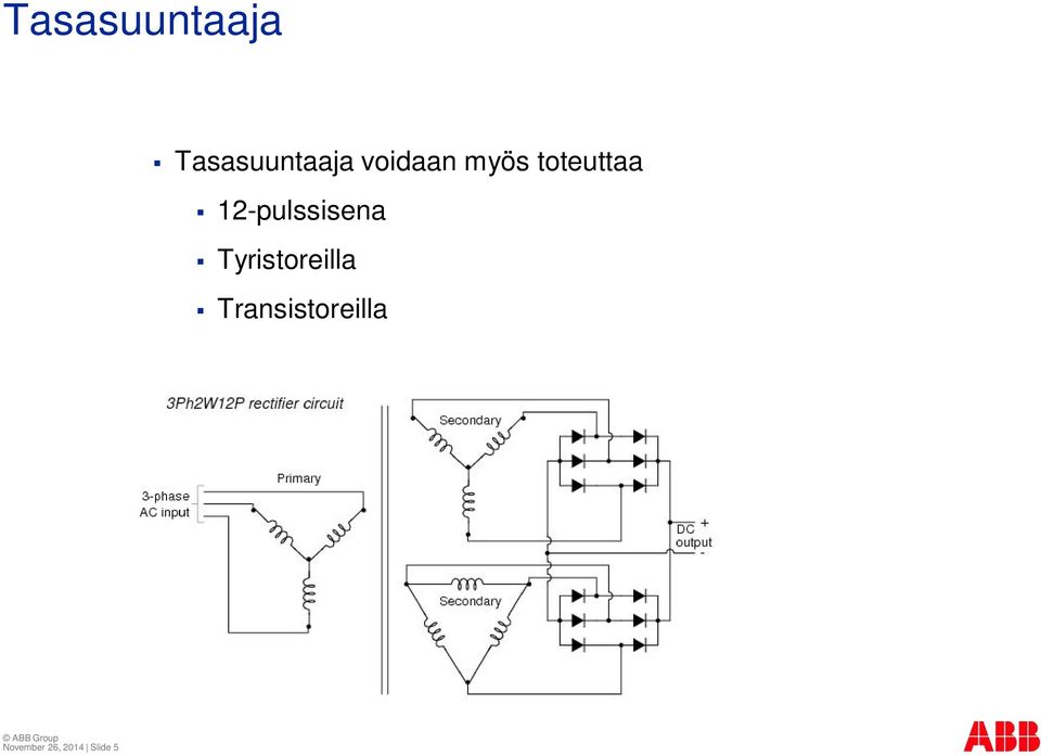 12-pulssisena Tyristoreilla