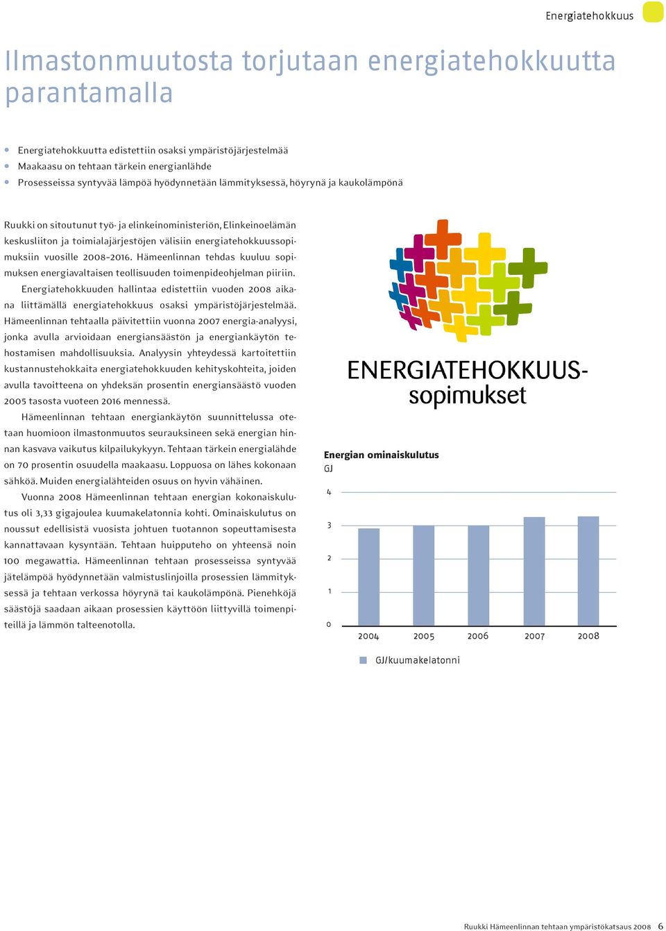 vuosille 28 216. Hämeenlinnan tehdas kuuluu sopimuksen energiavaltaisen teollisuuden toimenpideohjelman piiriin.