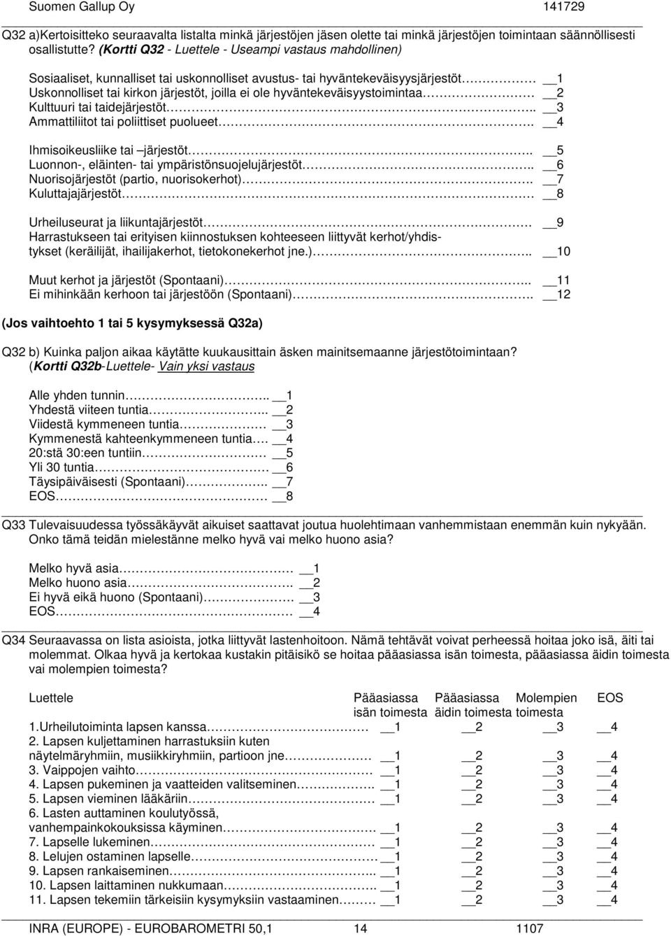 hyväntekeväisyystoimintaa 2 Kulttuuri tai taidejärjestöt.. 3 Ammattiliitot tai poliittiset puolueet. 4 Ihmisoikeusliike tai järjestöt.. 5 Luonnon-, eläinten- tai ympäristönsuojelujärjestöt.