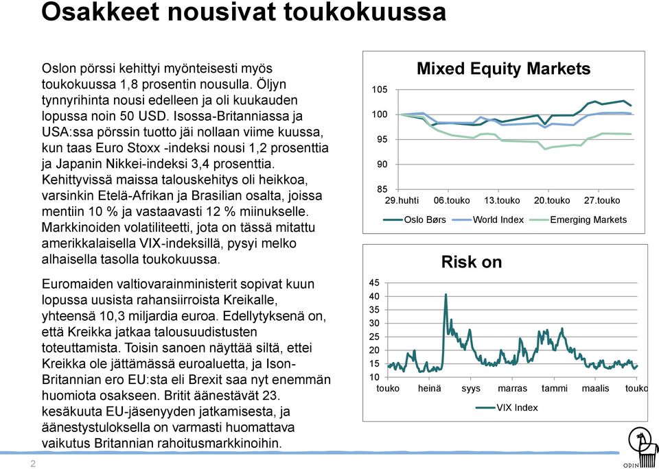 Kehittyvissä maissa talouskehitys oli heikkoa, varsinkin Etelä-Afrikan ja Brasilian osalta, joissa mentiin 10 % ja vastaavasti 12 % miinukselle.