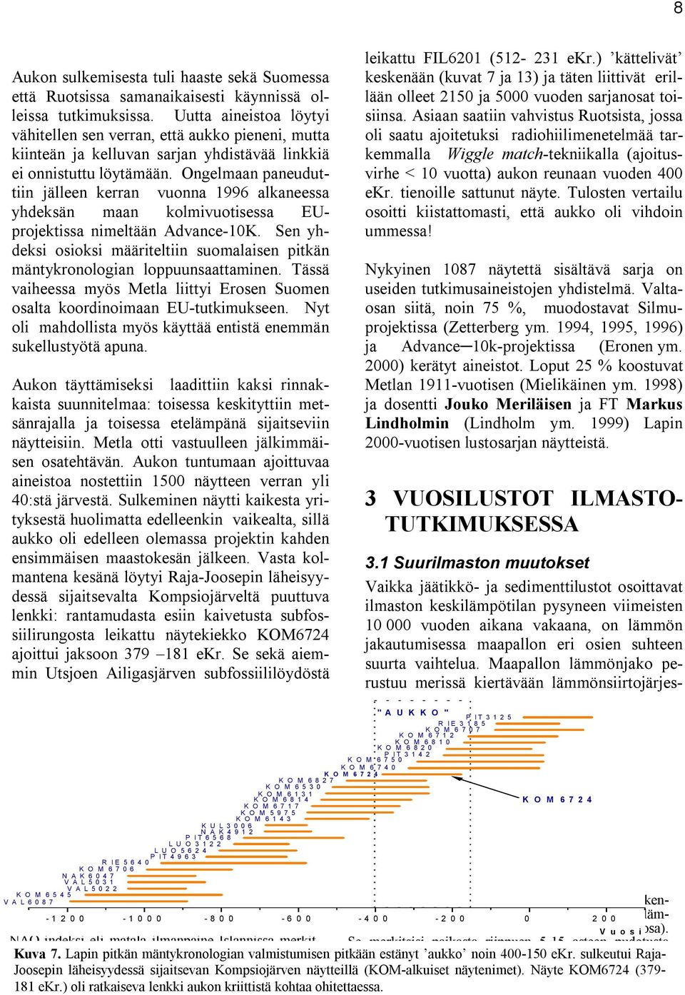 Ongelmaan paneuduttiin jälleen kerran vuonna 1996 alkaneessa yhdeksän maan kolmivuotisessa EUprojektissa nimeltään Advance-10K.