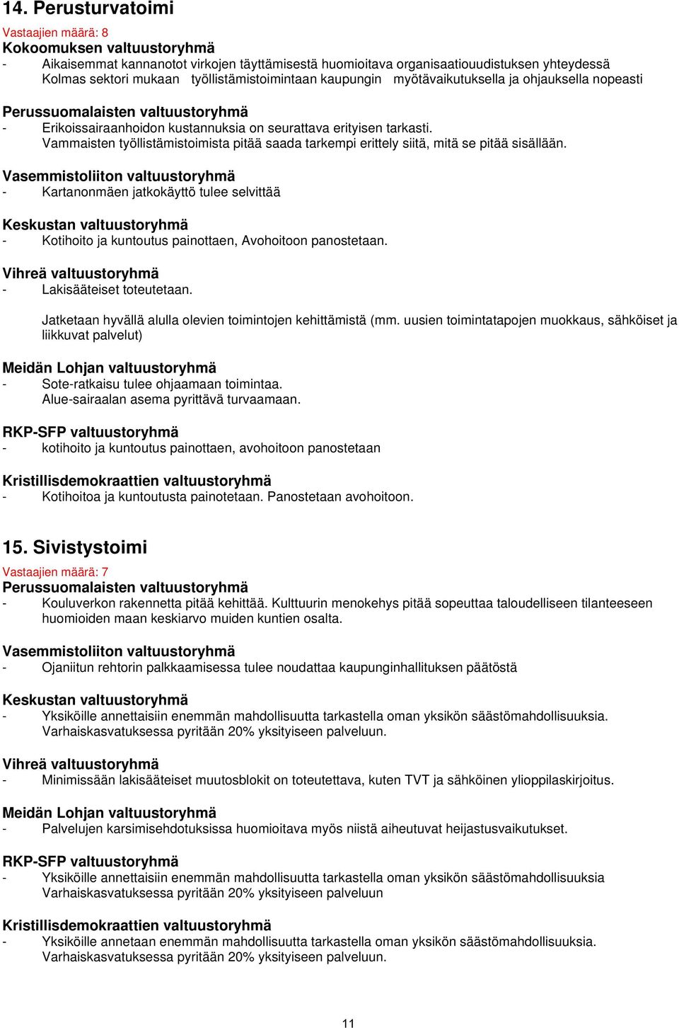 Vammaisten työllistämistoimista pitää saada tarkempi erittely siitä, mitä se pitää sisällään.