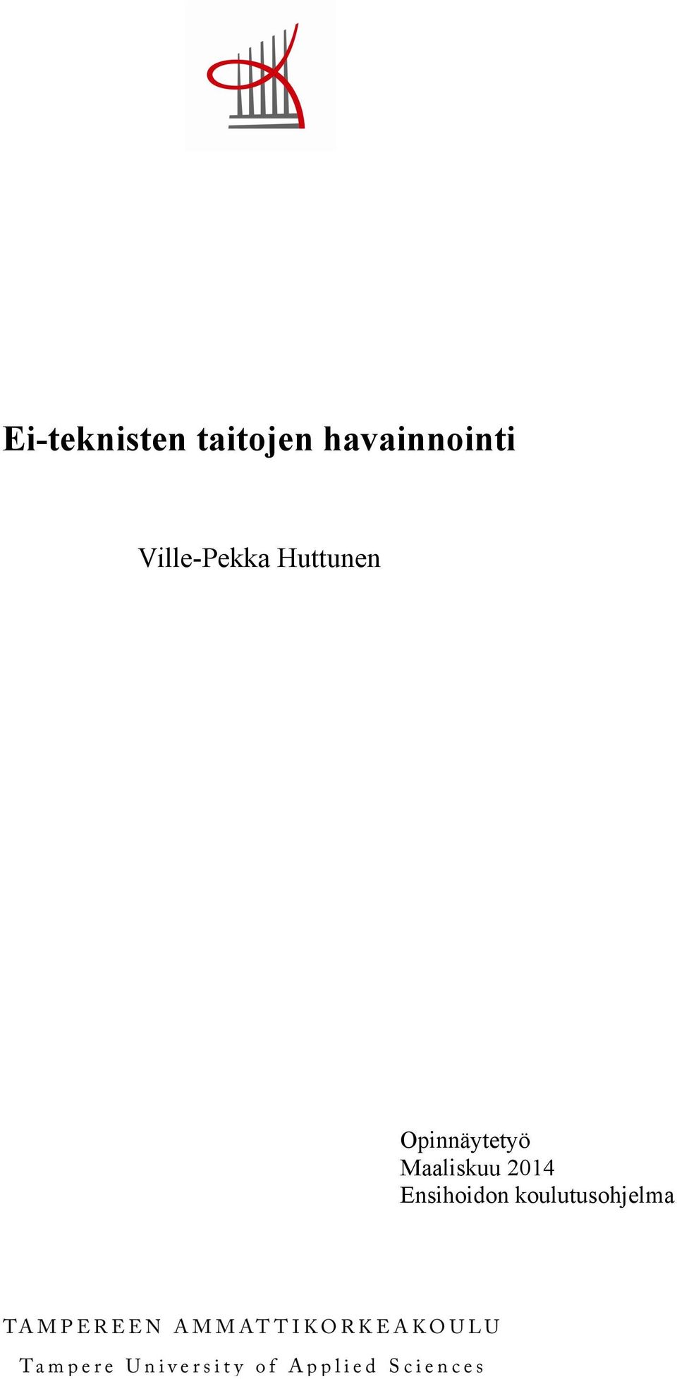 Huttunen Opinnäytetyö