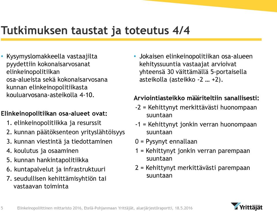 koulutus ja osaaminen 5. kunnan hankintapolitiikka 6. kuntapalvelut ja infrastruktuuri 7.