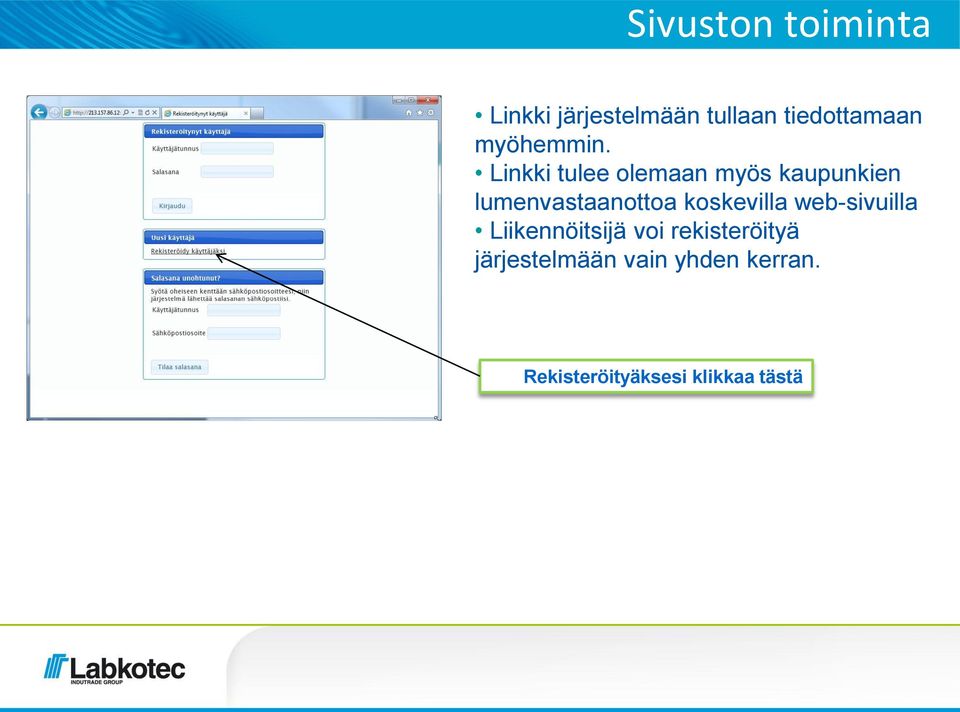 Linkki tulee olemaan myös kaupunkien lumenvastaanottoa