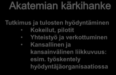 pilotit Yhteistyö ja verkottuminen Kansallinen