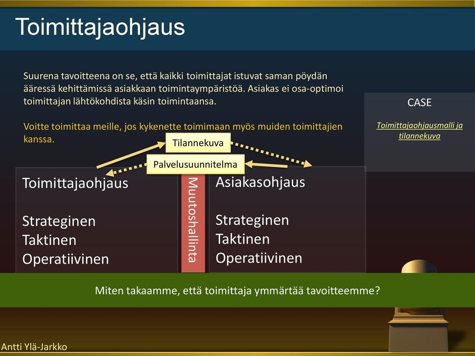 Voitte toimittaa meille, jos kykenette toimimaan myös muiden toimittajien kanssa.