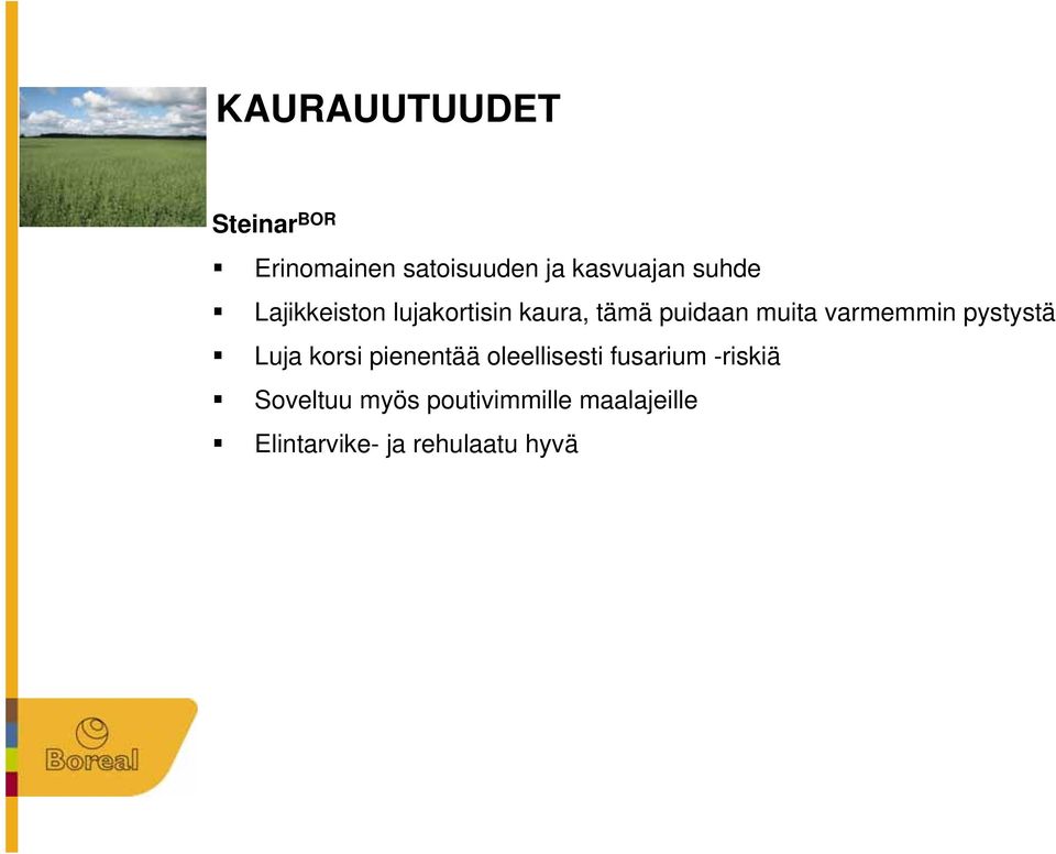 varmemmin pystystä Luja korsi pienentää oleellisesti fusarium