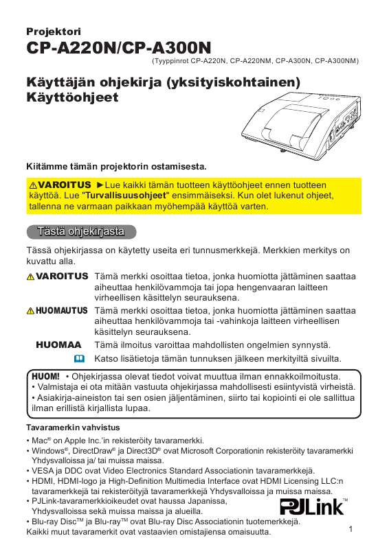 Löydät kysymyksiisi vastaukset käyttöoppaasta ( tiedot, ohjearvot,