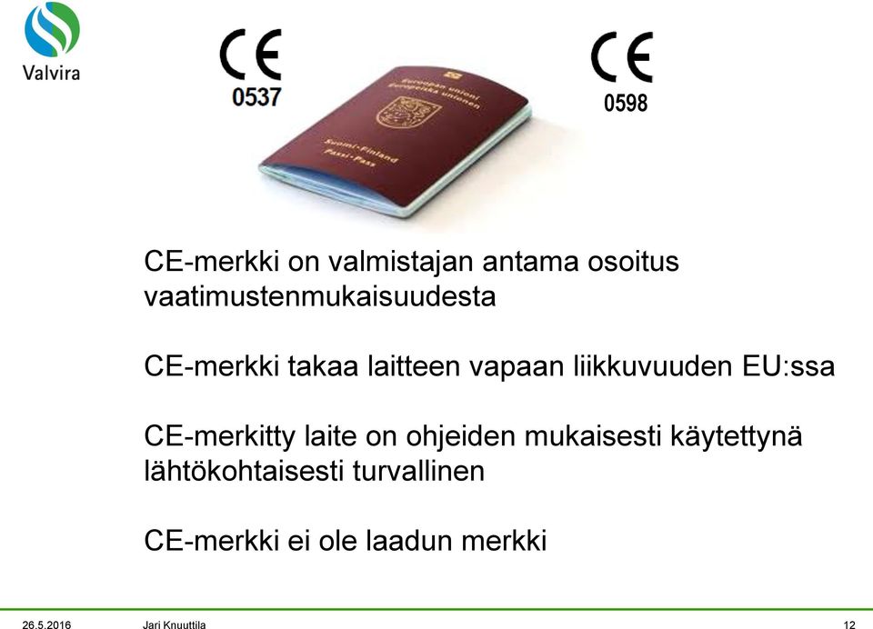 liikkuvuuden EU:ssa CE-merkitty laite on ohjeiden mukaisesti