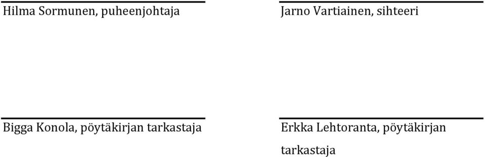 Konola, pöytäkirjan tarkastaja