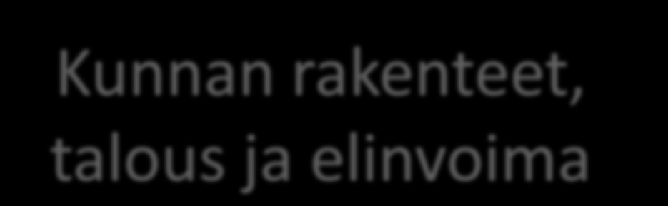 Kunnan rakenteet,