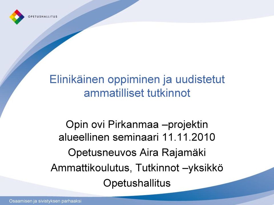 alueellinen seminaari 11.