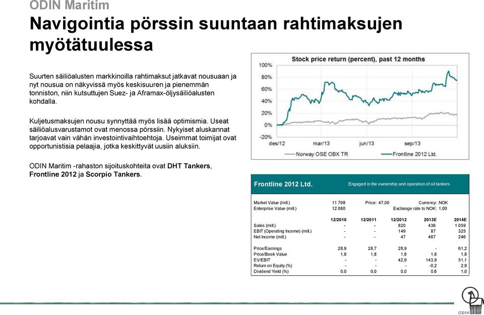 Nykyiset aluskannat tarjoavat vain vähän investointivaihtoehtoja. Useimmat toimijat ovat opportunistisia pelaajia, jotka keskittyvät uusiin aluksiin.