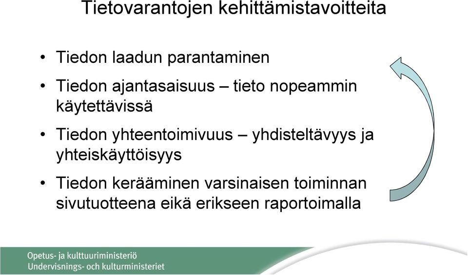 Tiedon yhteentoimivuus yhdisteltävyys ja yhteiskäyttöisyys