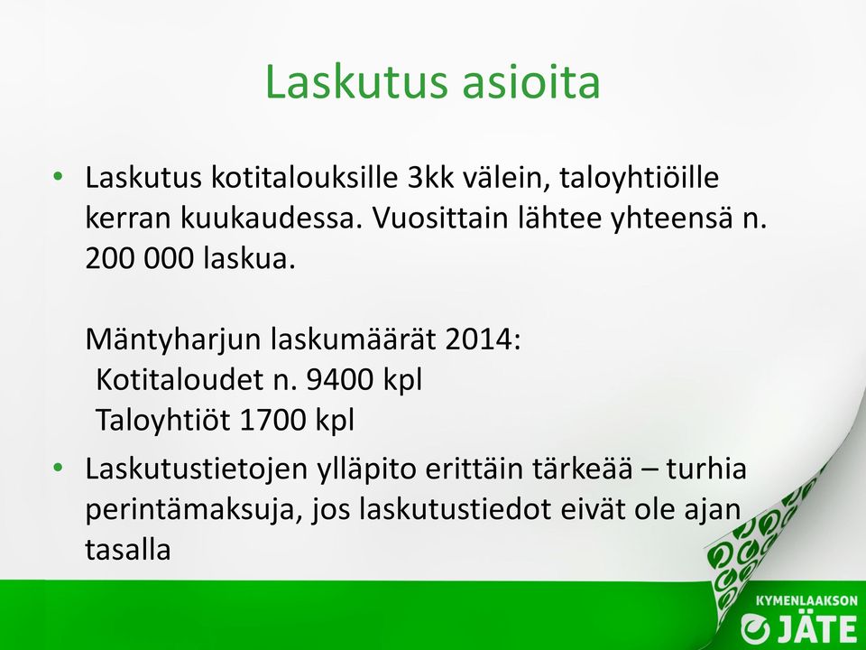 Mäntyharjun laskumäärät 2014: Kotitaloudet n.