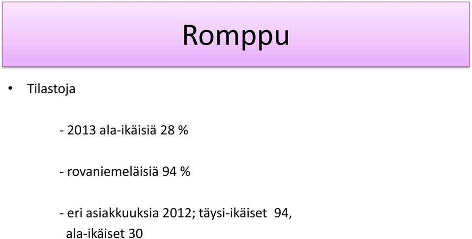 rovaniemeläisiä 94 % - eri