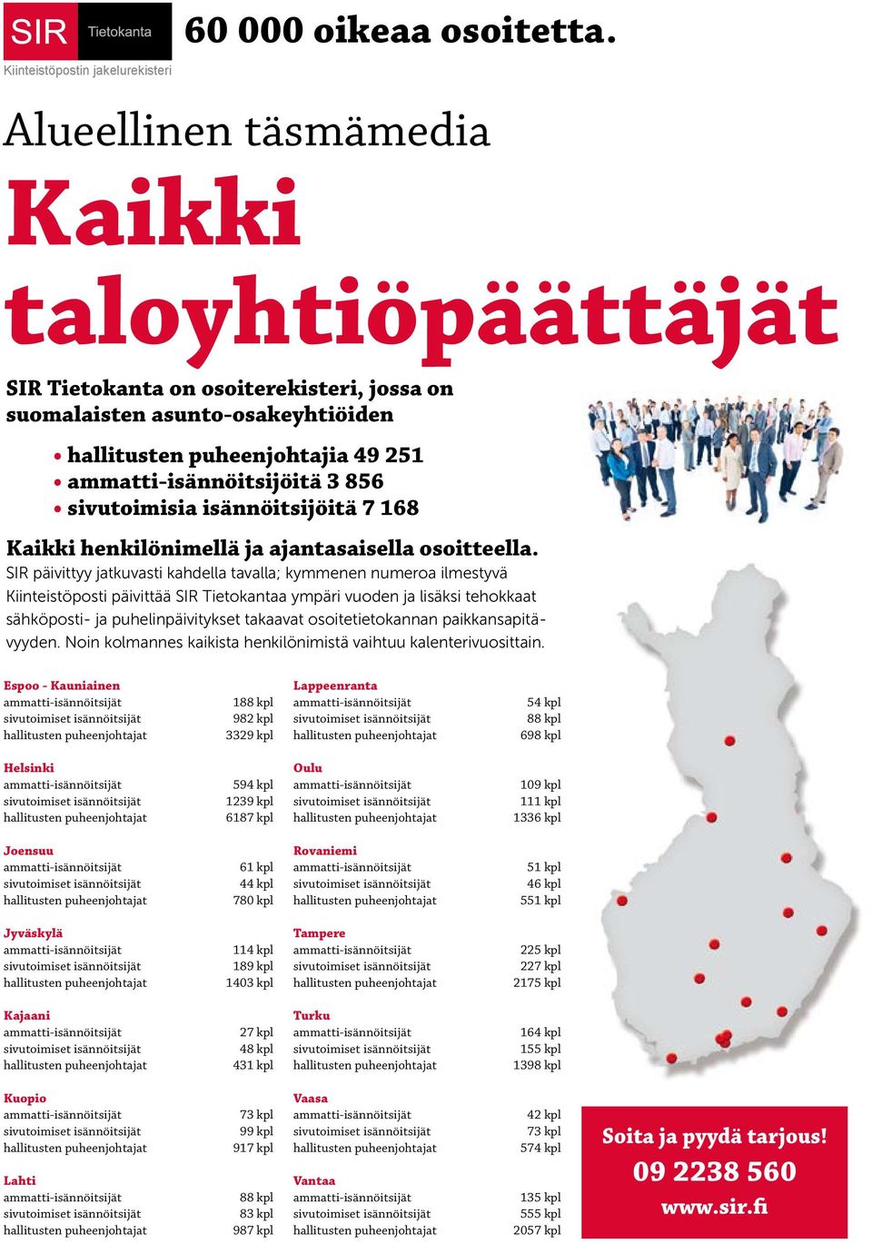 sivutoimisia isännöitsijöitä 7 168 Kaikki henkilönimellä ja ajantasaisella osoitteella.