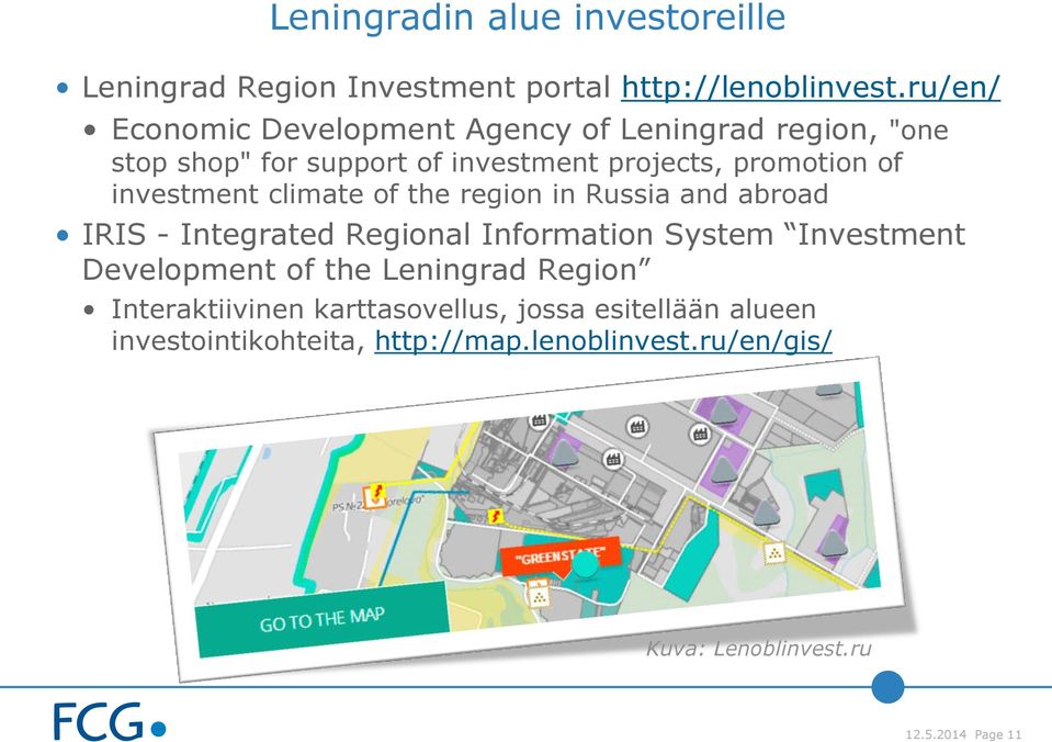 investment climate of the region in Russia and abroad IRIS - Integrated Regional Information System Investment Development of