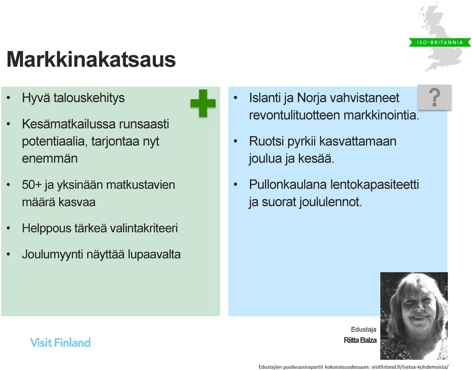 Ruotsi pyrkii kasvattamaan joulua ja kesää. Pullonkaulana lentokapasiteetti ja suorat joululennot.