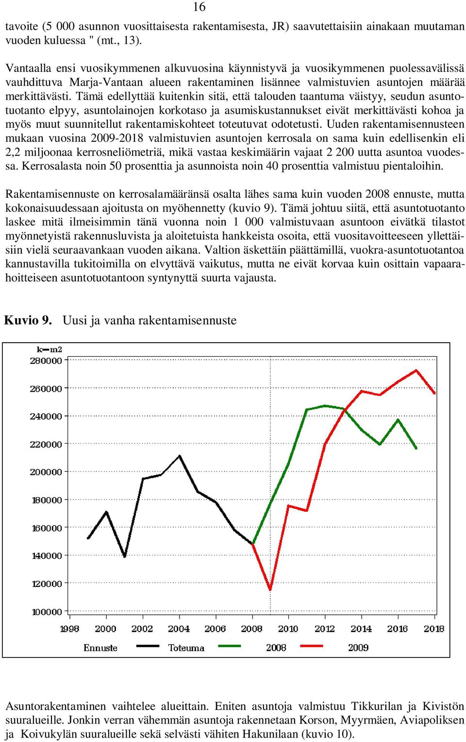 Tämä edellyttää kuitenkin sitä, että talouden taantuma väistyy, seudun asuntotuotanto elpyy, asuntolainojen korkotaso ja asumiskustannukset eivät merkittävästi kohoa ja myös muut suunnitellut