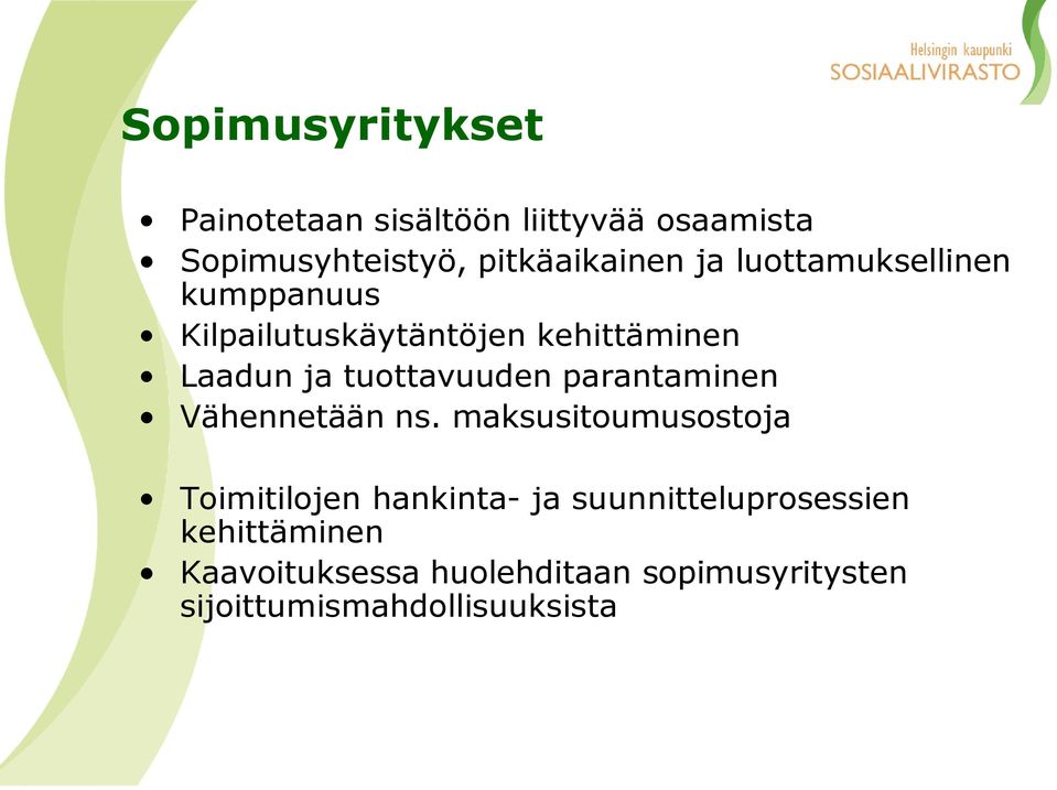 parantaminen Vähennetään ns.