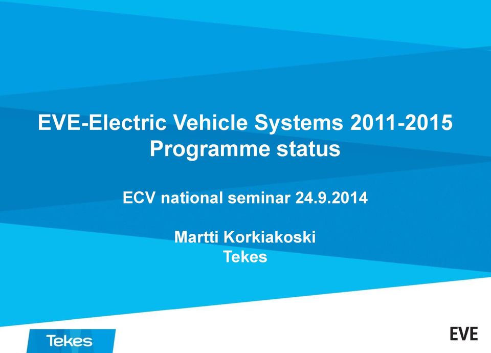 status ECV national seminar