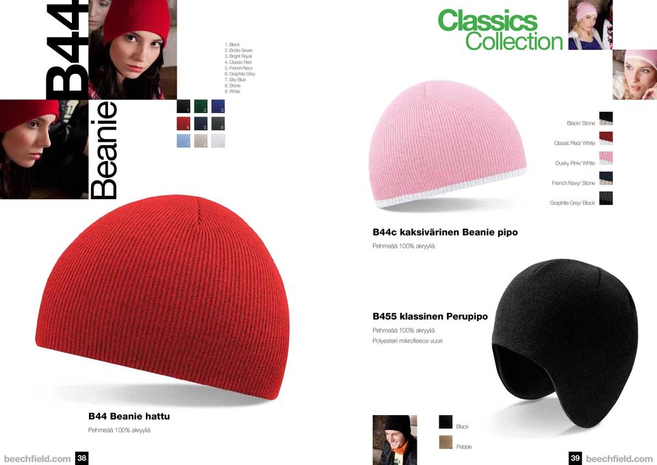 White Classics / Stone Classic Red/ White Dusky Pink/ White / Stone Graphite Grey/ B44c