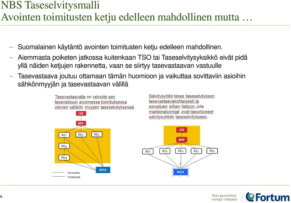 Aiemmasta poiketen jatkossa kuitenkaan TSO tai Taseselvitysyksikkö eivät pidä yllä näiden ketjujen